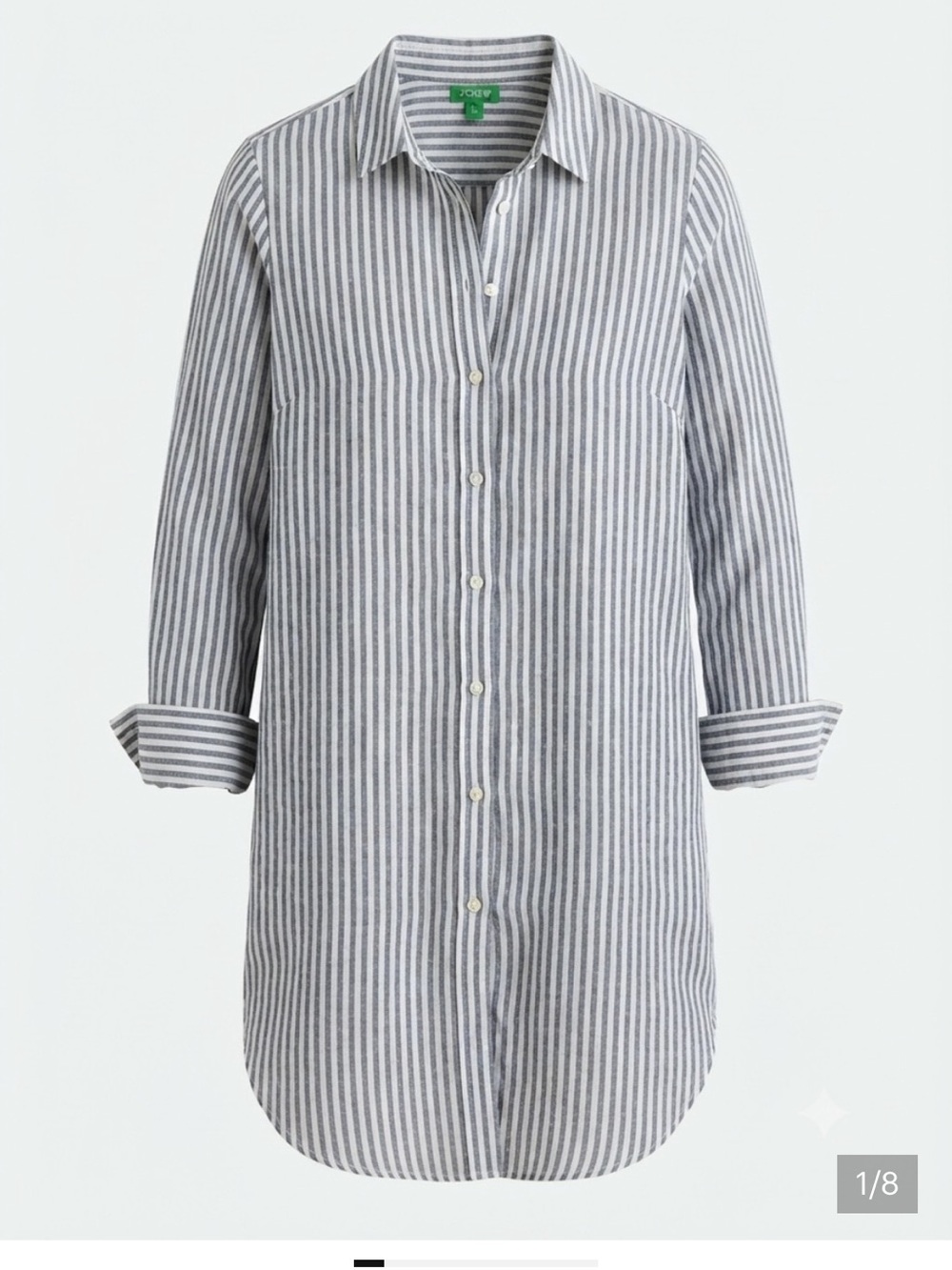 J. Crew Linen Cotton Beach Shirt in Stripe